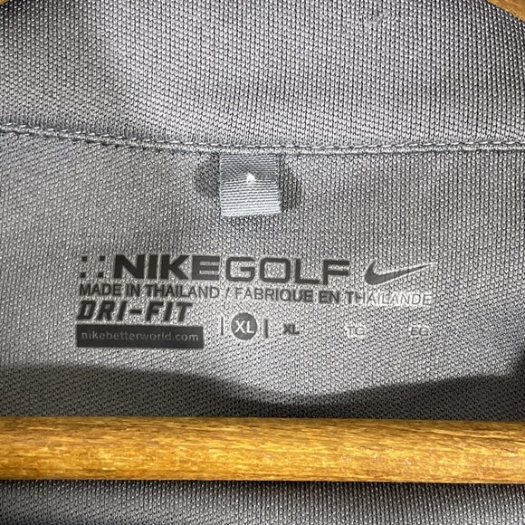 Nike Dri Fit Golf Pullover Mens Size Extra Large Gray Performance Comfort - Picture 6 of 10